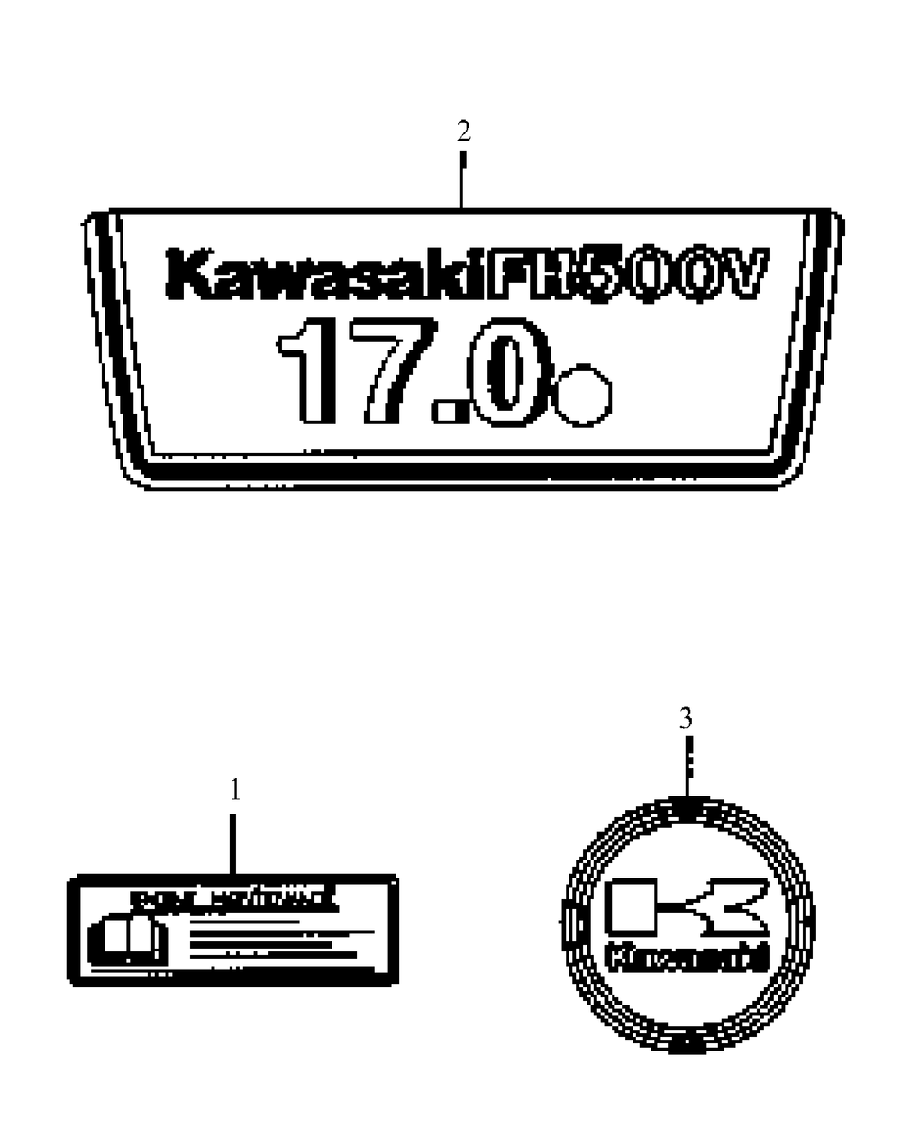 Fh500v-As14 Labels Diagram and Parts List for HF1748 55AF3D4V150-WAM Cub Cadet Lawn Mower